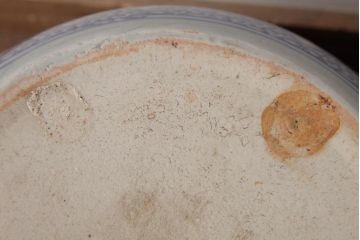 アンティーク雑貨　大正昭和初期　宝尽くし文様　鳳凰図　縁起物が描かれた日本風情溢れる瀬戸火鉢(鉢カバー)