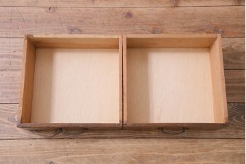 レトロ家具　昭和初期　ナラ材　モールガラス　レトロな雰囲気が味わい深い本箱(収納棚、キャビネット)