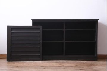 ラフジュ工房オリジナル　上品な趣きの建具をリメイクした収納棚(戸棚、サイドボード)