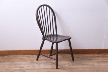 中古　松本民芸家具　ビンテージ　#72型・リーチチェア(ダイニングチェア、椅子)(2)