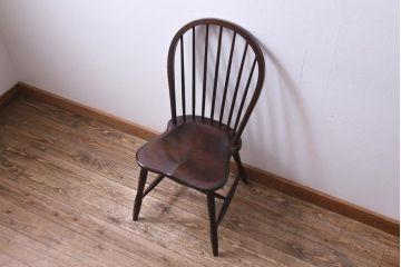 中古　松本民芸家具　ビンテージ　#72型・リーチチェア(ダイニングチェア、椅子)(2)
