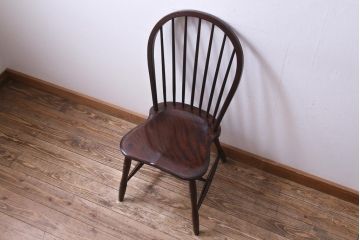 中古　松本民芸家具　ビンテージ　#72型・リーチチェア(ダイニングチェア、椅子)(3)