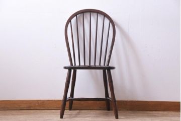 中古　松本民芸家具　ビンテージ　飽きのこないデザインが魅力の#72型・リーチチェア(ダイニングチェア、椅子)