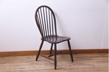 中古　松本民芸家具　ビンテージ　飽きのこないデザインが魅力の#72型・リーチチェア(ダイニングチェア、椅子)