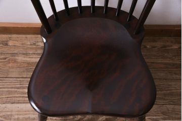 中古　松本民芸家具　ビンテージ　飽きのこないデザインが魅力の#72型・リーチチェア(ダイニングチェア、椅子)
