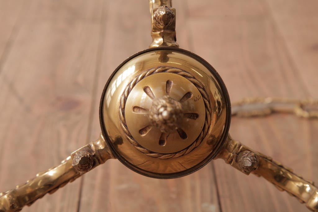 フランスビンテージ　ルイ16世様式　気品漂う3灯シャンデリア(天井照明)