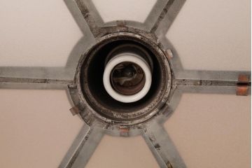 和製アンティーク　真鍮製　和の雰囲気漂う六角形天井照明(吊り下げ照明)