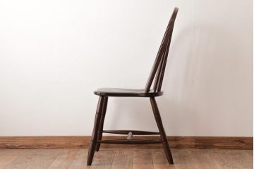 中古　松本民芸家具　ビンテージ　飽きのこないデザインが魅力の#72型・リーチチェア(ダイニングチェア、椅子)(1)