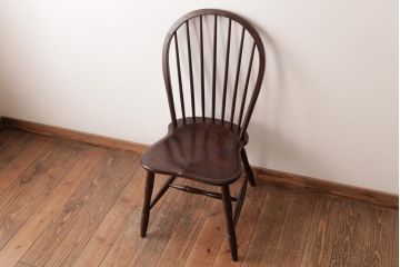 中古　松本民芸家具　ビンテージ　飽きのこないデザインが魅力の#72型・リーチチェア(ダイニングチェア、椅子)(1)
