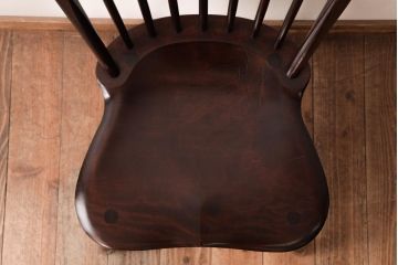 中古　松本民芸家具　ビンテージ　飽きのこないデザインが魅力の#72型・リーチチェア(ダイニングチェア、椅子)(1)