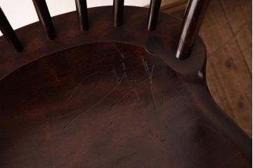 中古　松本民芸家具　ビンテージ　飽きのこないデザインが魅力の#72型・リーチチェア(ダイニングチェア、椅子)(1)