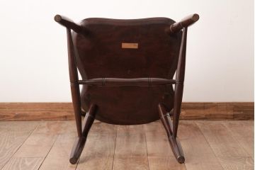 中古　松本民芸家具　ビンテージ　飽きのこないデザインが魅力の#72型・リーチチェア(ダイニングチェア、椅子)(1)