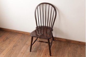 中古　松本民芸家具　ビンテージ　飽きのこないデザインが魅力の#72型・リーチチェア(ダイニングチェア、椅子)(2)