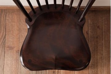 中古　松本民芸家具　ビンテージ　飽きのこないデザインが魅力の#72型・リーチチェア(ダイニングチェア、椅子)(2)