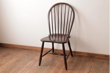 中古　松本民芸家具　ビンテージ　飽きのこないデザインが魅力の#72型・リーチチェア(ダイニングチェア、椅子)(3)