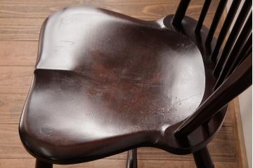 中古　松本民芸家具　ビンテージ　飽きのこないデザインが魅力の#72型・リーチチェア(ダイニングチェア、椅子)(3)
