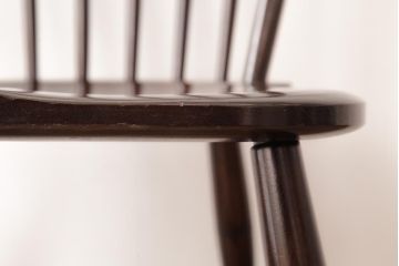 中古　松本民芸家具　ビンテージ　飽きのこないデザインが魅力の#72型・リーチチェア(ダイニングチェア、椅子)(3)