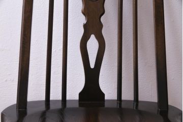 ヴィンテージ家具　イギリスビンテージ　ニレ材・バーチ材　ほっと落ち着く印象与えるチェア(ダイニングチェア)