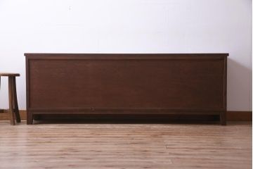 ラフジュ工房オリジナル　古建具リメイク　組子が和モダンな雰囲気醸し出すローボード(テレビ台、テレビボード、収納棚、戸棚)(1)