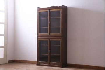 アンティーク家具　和製アンティーク　クラシカルな雰囲気の重ねブックケース(本箱、収納棚、キャビネット)