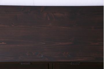 ラフジュ工房オリジナル　リメイク家具　パタパタ扉が使い勝手の良い収納棚(リビングボード、戸棚、下駄箱)