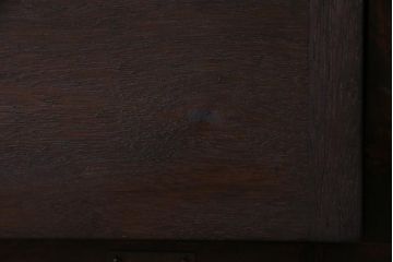 ラフジュ工房オリジナル　古材リメイク　脚付き　パタパタ扉が使い勝手の良い収納棚(リビングボード、戸棚、下駄箱)