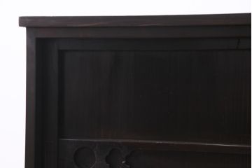 ラフジュ工房オリジナル　古建具リメイク　レトロな雰囲気がお洒落な収納棚(戸棚、リビングボード)