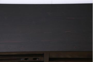 ラフジュ工房オリジナル　古建具リメイク　レトロな雰囲気がお洒落な収納棚(戸棚、リビングボード)