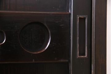 ラフジュ工房オリジナル　古建具リメイク　レトロな雰囲気がお洒落な収納棚(戸棚、リビングボード)