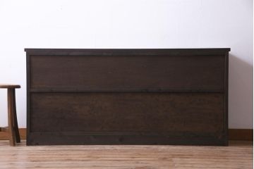 ラフジュ工房オリジナル　古建具リメイク　レトロな雰囲気がお洒落な収納棚(戸棚、リビングボード)