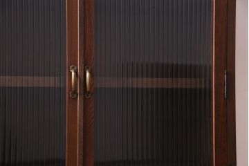 ラフジュ工房オリジナル　古いパーツを利用したレトロなブックケース・脚付(本箱、キャビネット、収納棚)