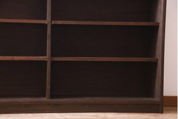 ラフジュ工房オリジナル　リメイク　上品な佇まいが魅力的な書院戸を使ったガラス戸棚(収納棚、サイドボード)