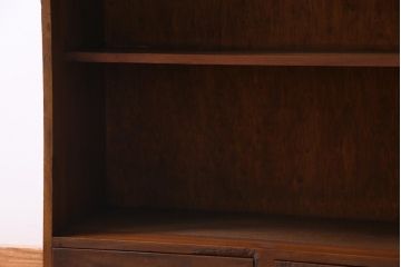 レトロ家具　昭和レトロ　素朴な雰囲気を醸し出す本棚(収納棚、ウッドシェルフ)
