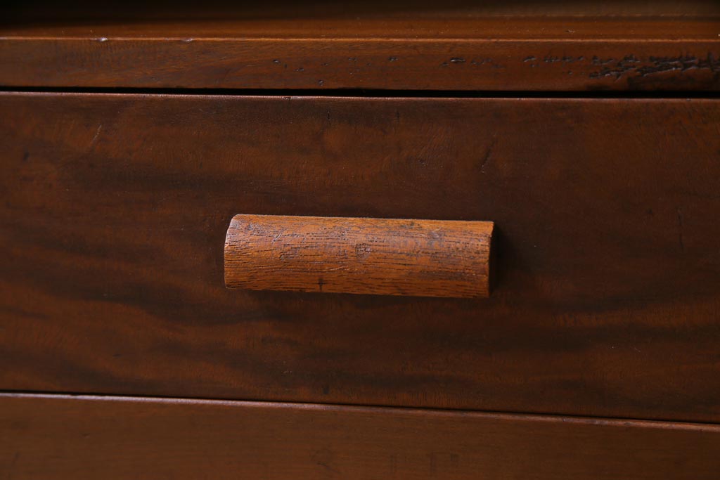 レトロ家具　昭和レトロ　素朴な雰囲気を醸し出す本棚(収納棚、ウッドシェルフ)