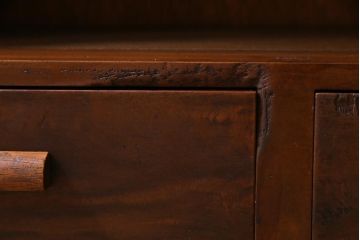 レトロ家具　昭和レトロ　素朴な雰囲気を醸し出す本棚(収納棚、ウッドシェルフ)