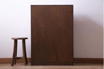 レトロ家具　昭和レトロ　素朴な雰囲気を醸し出す本棚(収納棚、ウッドシェルフ)