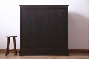 中古　松本民芸家具　衣装盆と取り替えられる棚板付きG型和タンス(チェスト、収納棚、着物箪笥)(定価約67万円)