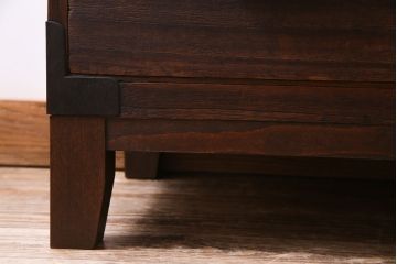リメイク家具　桐材　素朴な佇まいの脚付き箪笥ローボード(チェスト、引き出し、桐箪笥、桐たんす)