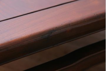 アンティーク家具　和製アンティーク　総ケヤキ材　漆の上品な光沢が魅力的なローテーブル(座卓)
