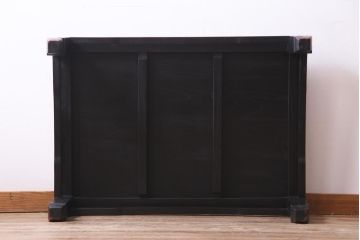 アンティーク家具　和製アンティーク　総ケヤキ材　漆の上品な光沢が魅力的なローテーブル(座卓)