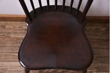 中古　松本民芸家具　ビンテージ　凛とした雰囲気を漂わせる#72型・リーチチェア(ダイニングチェア、椅子)