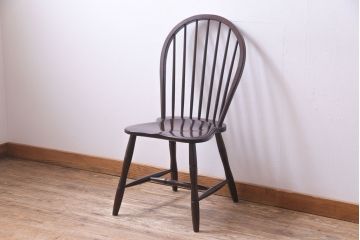 中古美品　松本民芸家具　ビンテージ　凛とした雰囲気を漂わせる#72型・リーチチェア(ダイニングチェア、椅子)(1)