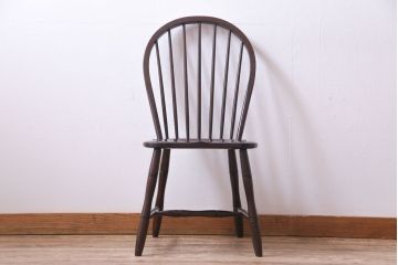 中古美品　松本民芸家具　ビンテージ　凛とした雰囲気を漂わせる#72型・リーチチェア(ダイニングチェア、椅子)(1)