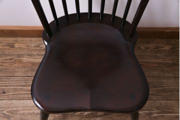 中古美品　松本民芸家具　ビンテージ　凛とした雰囲気を漂わせる#72型・リーチチェア(ダイニングチェア、椅子)(1)