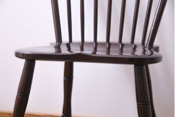 中古美品　松本民芸家具　ビンテージ　凛とした雰囲気を漂わせる#72型・リーチチェア(ダイニングチェア、椅子)(1)