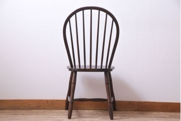中古　松本民芸家具　ビンテージ　凛とした雰囲気を漂わせる#72型・リーチチェア(ダイニングチェア、椅子)(2)