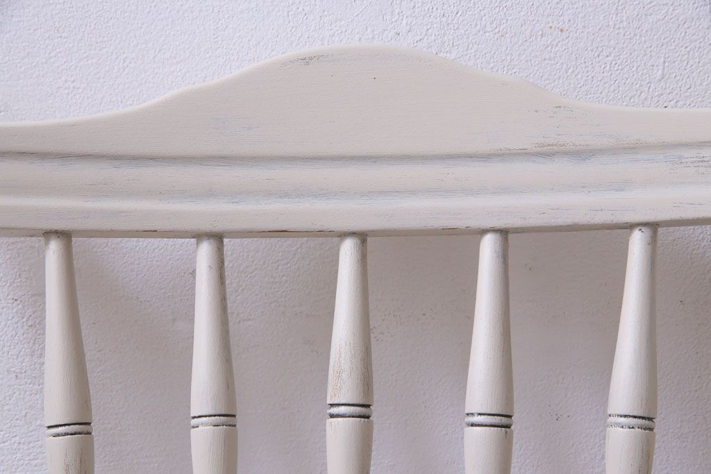 ペイント家具　フレンチカントリーにおすすめなイギリス製のアンティークチェア(ダイニングチェア)