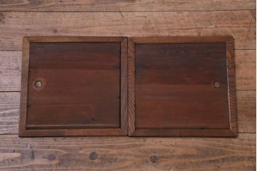 アンティーク家具　和製アンティーク　タモ材　玉杢が味のある雰囲気を漂わせる置き床(ローボード)