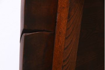 アンティーク家具　昭和初期　天板にケヤキの一枚板を用いたシンプルな文机(センタテーブル)