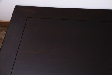 中古　唐木指物　紫檀材　高級感あふれる本漆塗りの座卓(ローテーブル、センターテーブル)(定価約80万円)